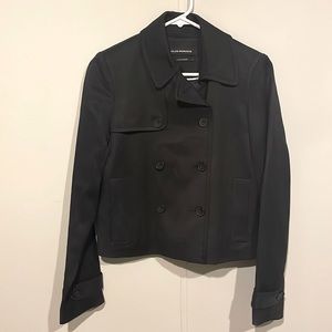 Club Monaco light crop jacket in dark blue, Size 2